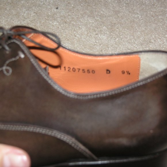 Santoni Fatte a Mano Stafford Brown Oxfords Sz 9.5 main image 7